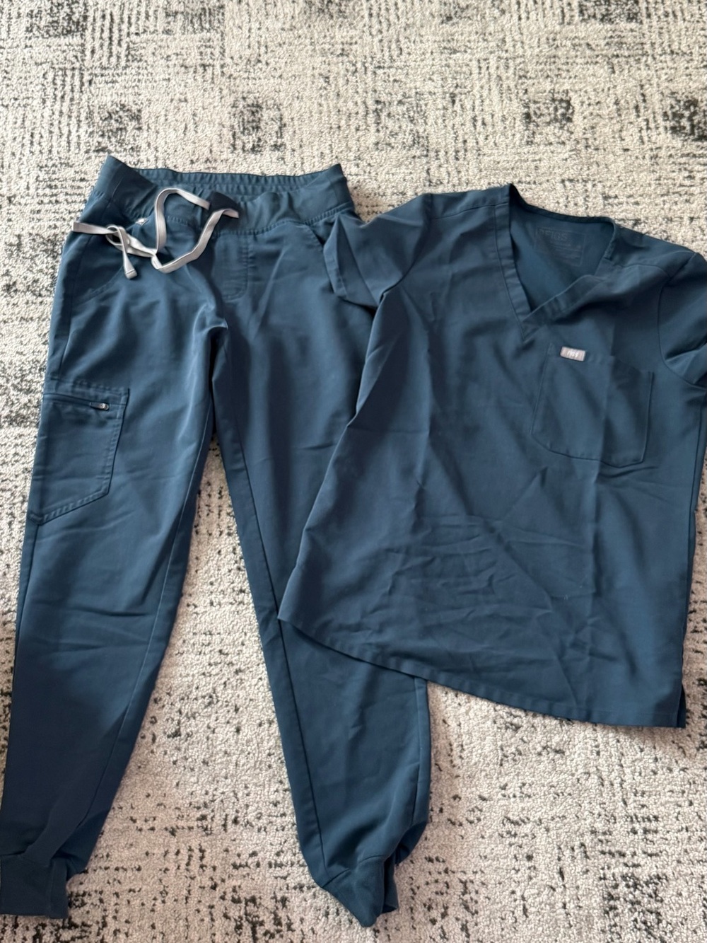 Figs Women's Scrub Set in Teal Blue